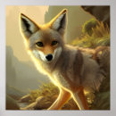 Recherche de coyotes posters Peinture
