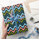 Recherche de anniversaire de chevron papier cadeau Bleu