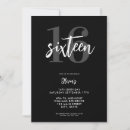 Suche nach schwarzes 16 party geburtstag einladungen Für sie
