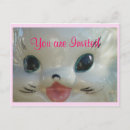 Recherche de chat vintage invitations Animal