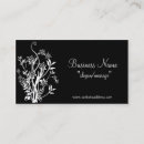Recherche de vignes et fleurs cartes visite Élégant