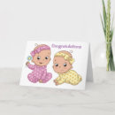 Recherche de cartes félicitations naissance Jumelles