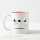 Recherche de danseuse tasses Danseur