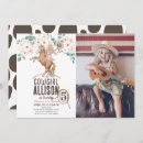 Recherche de cowgirl rodeo anniversaire invitations Ouest