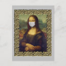 Recherche de peinture visage cartes postales Mona lisa