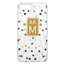 Recherche de points confettis iphone coques Monogramme