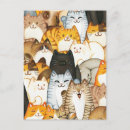 Recherche de pattes de chat cartes postales Motif