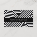 Recherche de rayure noire et blanche cartes visite Customer