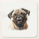 Suche nach mops untersetzer Niedliche hunde