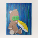 Recherche de nounours puzzles Bleu