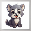Suche nach cartoon wolf poster Wölfe