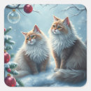 Recherche de noël chat autocollants Festif