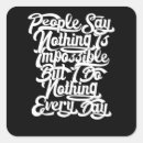 Recherche de impossible autocollants Typographie
