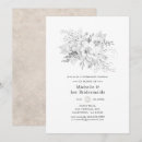 Recherche de damassé blanche invitations Floral