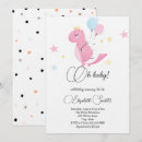 Recherche de dinosaure rose invitations Baby