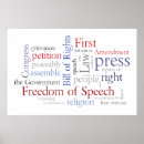Recherche de liberté posters Premier amendement