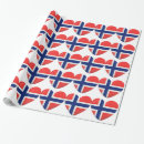 Recherche de la norvège papier cadeau Drapeau