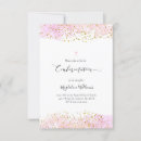 Recherche de or rose faux invitations Aquarelle