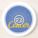 Recherche de signe du zodiaque dessous de verres Cancer