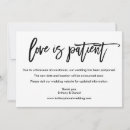 Suche nach geduld Liebe ist patient