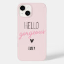 Recherche de bonjour vous iphone coques Élégant