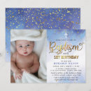 Recherche de baptême 1ans anniversaire invitations Aquarelle