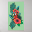 Recherche de tropicaux fleurs posters Perroquet