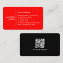Recherche de rouge noir cartes visite Simple