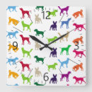 Recherche de silhouette de chien horloges Animal