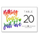 Suche nach regenbogen tischkarten Newly weds