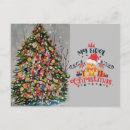 Recherche de notre premier noël en cartes postales Pour enfants