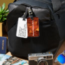 Recherche de flammes bagages étiquettes Nom