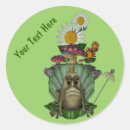 Recherche de grenouille avec la couronne autocollants Mignon