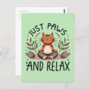 Recherche de relaxation cartes postales Yoga