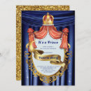Recherche de royal prince baby shower invitations Bleu