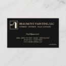 Recherche de painter cartes visite Services de peinture