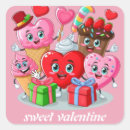 Recherche de rétro valentine autocollants Mignon