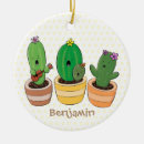 Recherche de cactus mignon ornements Illustration