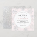Recherche de snowflake baby shower fille invitations Argent