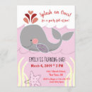 Recherche de de baleine anniversaire invitations Océan