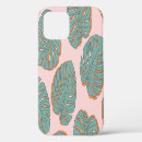 Recherche de feuille de monstera iphone coques Motif