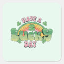 Recherche de trèfle vert autocollants Jour de st patrick