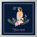 Recherche de oiseau orange posters Vert
