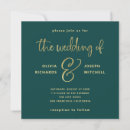 Recherche de faux gold mariage invitations Simple