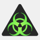 Recherche de symbole de biohazard autocollants Vert