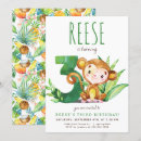 Recherche de troisième anniversaire invitations Animaux safari