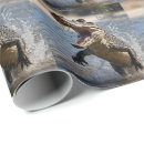 Recherche de crocodiles papier cadeau Faune