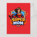 Recherche de super maman cartes postales Héros