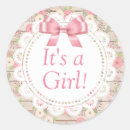 Recherche de annonces de naissance autocollants Rose