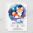 Recherche de renard invitations Pastel